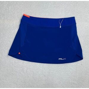 RLX Ralph Lauren Women's Blue Athletic skort built-in shorts Orange  Size S P